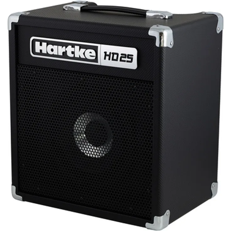 Hartke HD25, Basscombo mit 25 Watt, 8" Hybridlautsprecher, Regler für Volume, Bass, Mitten und Höhen, AUX In, Kopfhörerausgang