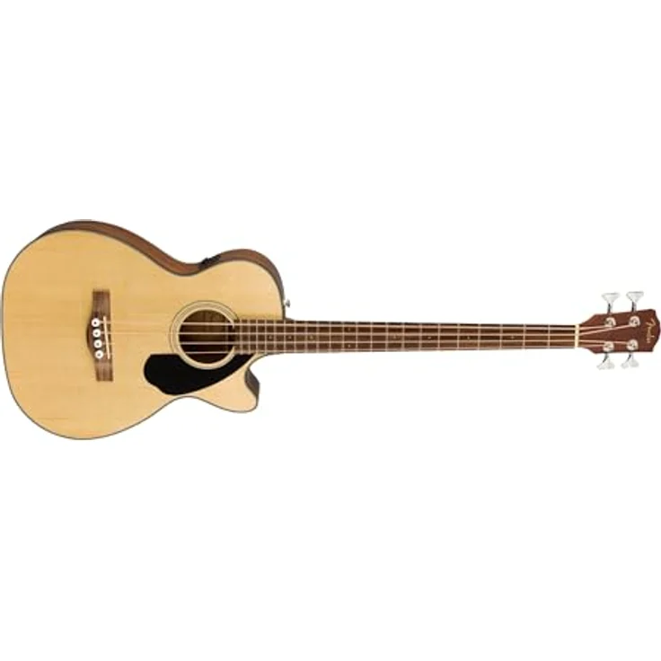 Fender CB-60SCE A-Bass, Akustikbass mit massiver Fichten-Decke, Mahagoni-Korpus, Fishman Preamp, Naturfinish – Bild 4
