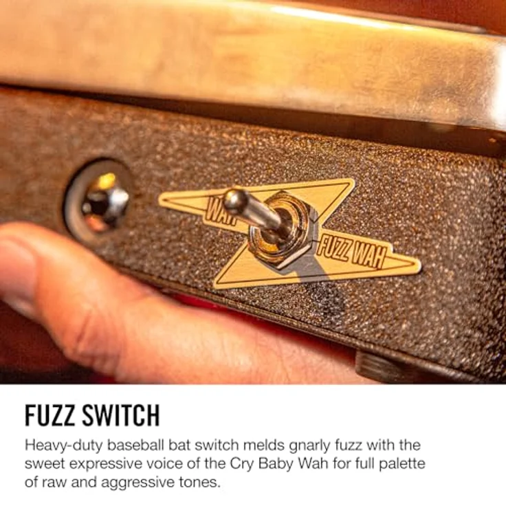 Dunlop DD95FW Cry Baby Daredevil, Wah Wah Pedal mit Fuzz-Schaltkreis, entwickelt in Zusammenarbeit mit Johnny Wator, betrieben mit 9V-Batterie oder Netzadapter – Bild 9