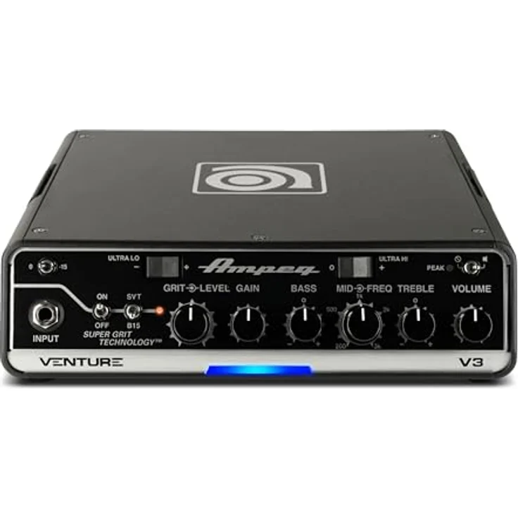 Ampeg Venture V3, Transistor E-Bass Topteil mit 300 Watt Leistung, SVT- und B15-Voicings, 3-Band-EQ und Overdrive – Bild 1