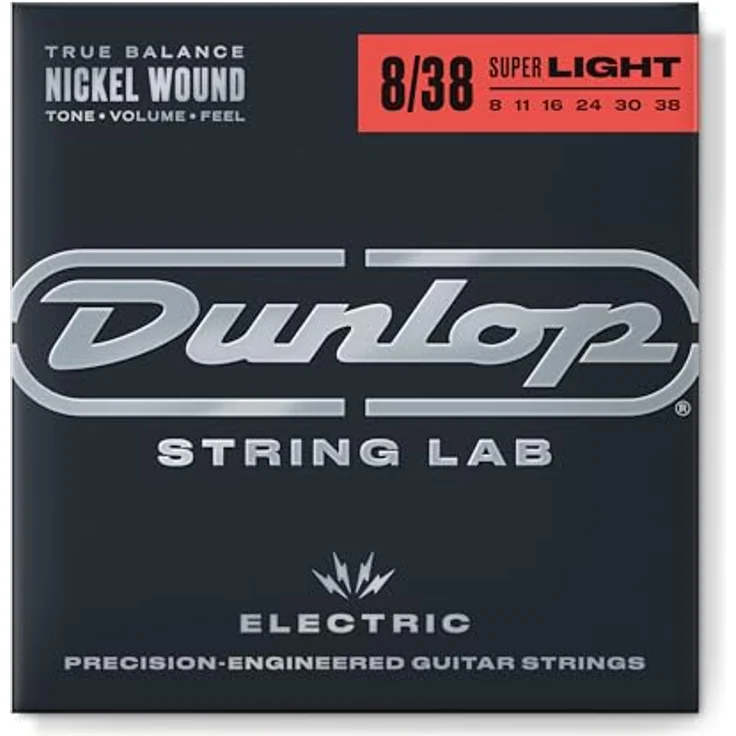 Dunlop DEN0838, E-Gitarrensaiten 8-38 Nickel, extra leicht und robust – Bild 1