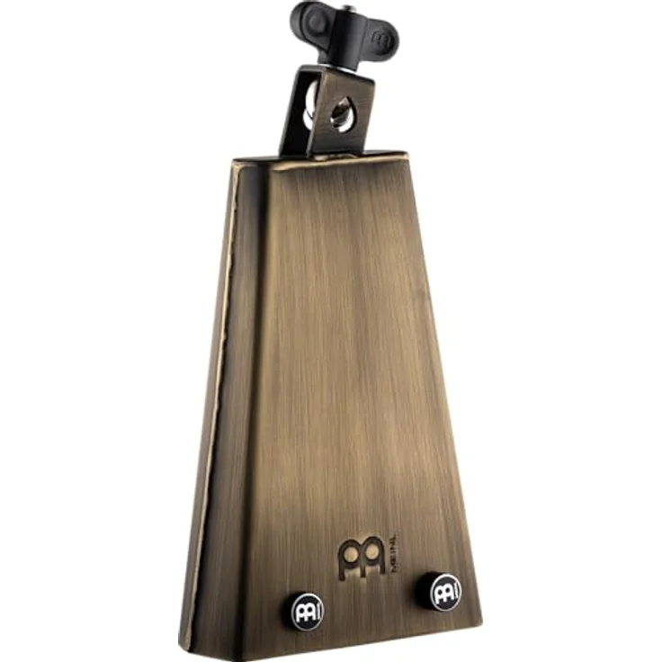 Meinl Percussion Mike Johnston Cowbell, großes Aufschlagidiophon mit Halterung, 7,75 Zoll, Stahl, Vintage Finish, inklusive Bell Mutes – Bild 1