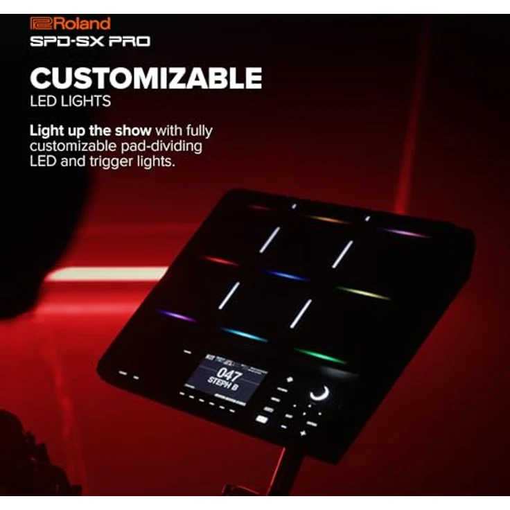 Roland SPD-SX PRO Sampling Pad, 9 Schlagflächen, 32 GB Speicher, 1550 Sounds, 4,3" Farbdisplay – Bild 5