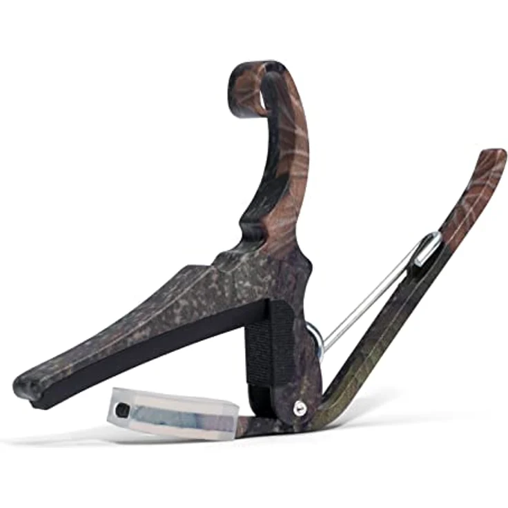 Kyser Schnellwechsel-Kapodaster KG6C für 6-saitige Akustikgitarren, leichtes Aluminium, Camouflage – Bild 2