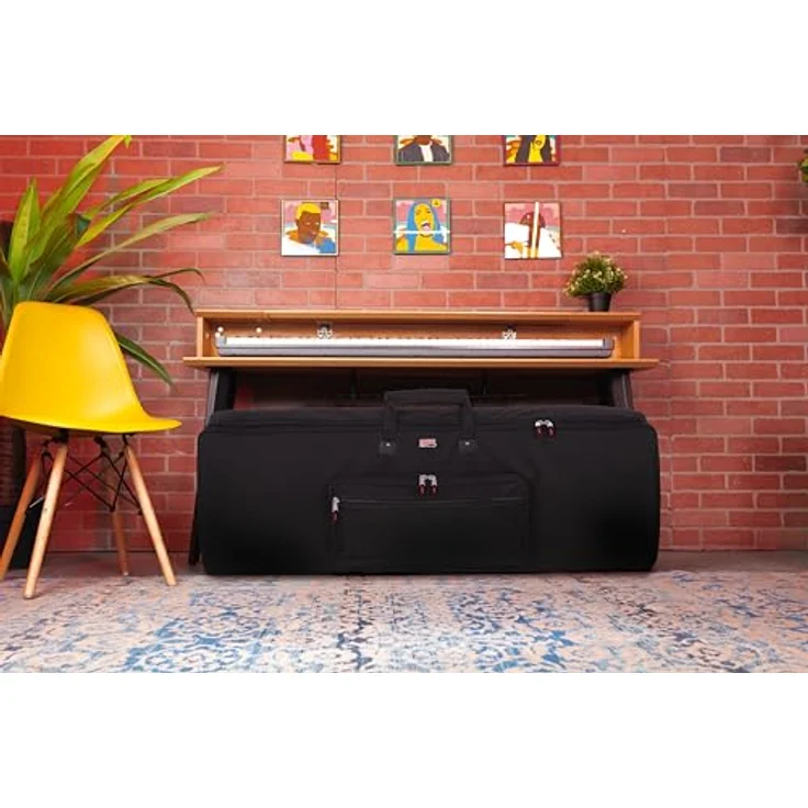 Gator GKB-61, robuste Keyboardtasche aus Nylon mit verstellbaren Gurten, schwarz, passend für Yamaha EZ-220/Korg PA 4X-61/Ketron Audya 5 – Bild 7