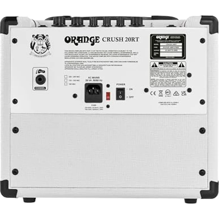 Orange Crush 20 RT Orianthi, E-Gitarren-Combo mit 20 Watt, 8 Zoll Lautsprecher, digitalem Hall, chromatischem Stimmgerät, weiß – Bild 6