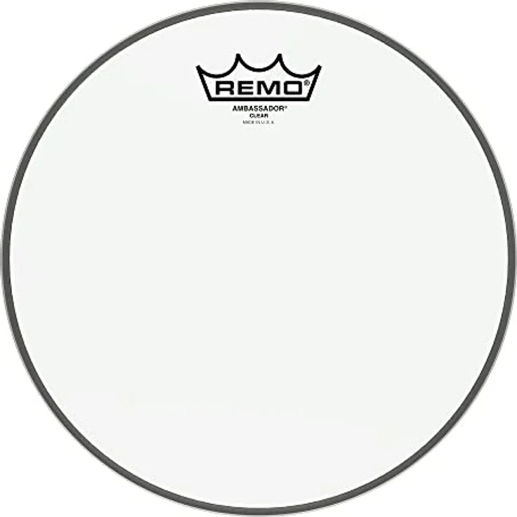 Remo 10" Ambassador Clear, Schlagzeugfell, einschichtig, offener und obertonreicher Sound – Bild 2