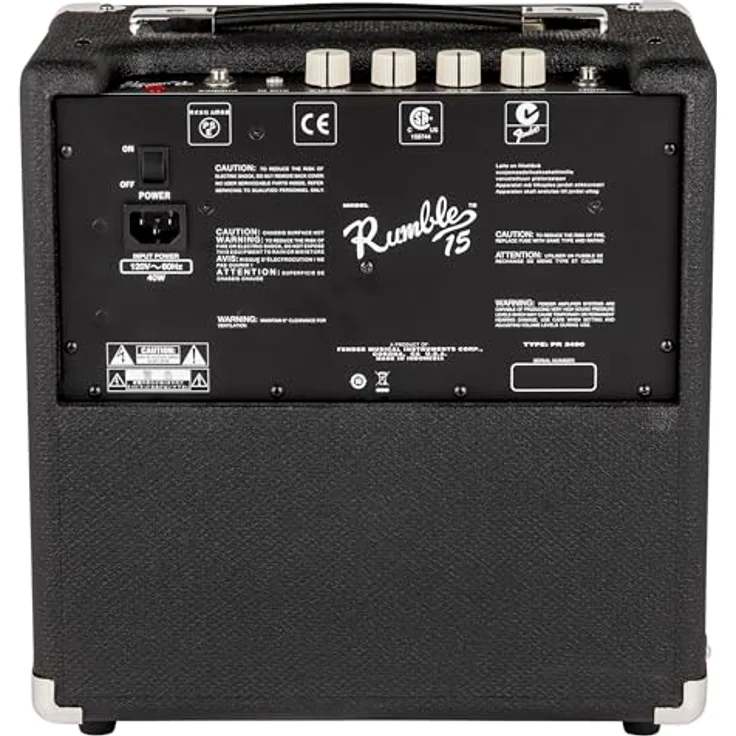 Fender Rumble 15, 15W Bassverstärker mit Kopfhöreranschluss, kompakt und tragbar, leistungsstarker Klang für E-Bass, schwarz – Bild 5