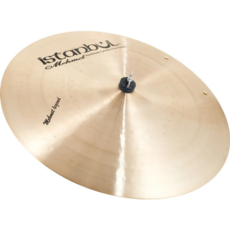 Istanbul Mehmet 19" Mehmet Legend Sizzle Ride, Ride Becken für Jazz mit vollem, warmen Sound, natural Ausführung, mit Nieten