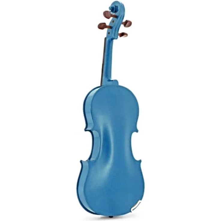 Stentor SR1401 Harlequin Violine 4/4 AB, massive Fichtendecke, Ahornzargen, schwarz gebeiztes Hartholzgriffbrett, Farbe: Atlantic Blue, inkl. Koffer und Bogen – Bild 5