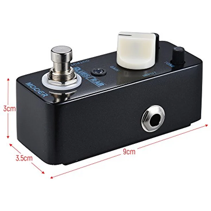 Mooer Blues Crab, Overdrive Effektpedal mit Level-, Tone- und Gain-Regler, Metallgehäuse, Echter Bypass – Bild 2