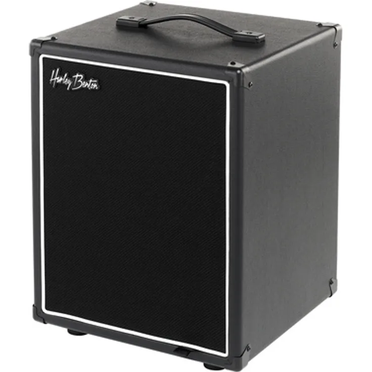 Harley Benton G112Plus Thiele Unloaded, Gitarrenbox ohne Lautsprecher, schwarz, frontgeladen mit robustem Griff und Anti-Vibrations-Gummifüßen