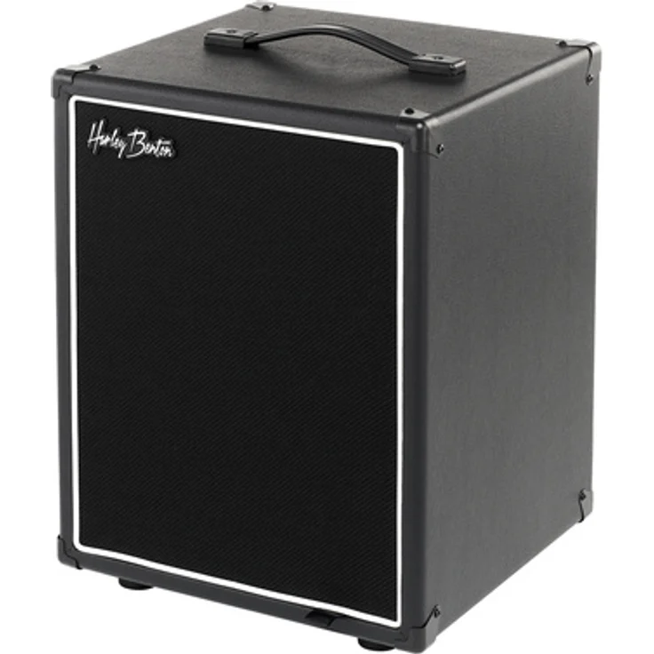 Harley Benton G112Plus Thiele Unloaded, Gitarrenbox ohne Lautsprecher, schwarz, frontgeladen mit robustem Griff und Anti-Vibrations-Gummifüßen