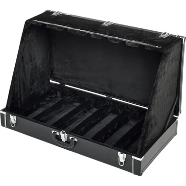 Harley Benton Guitar Stand Case-6, faltbarer Gitarrenständer für 6 Instrumente, schwarz