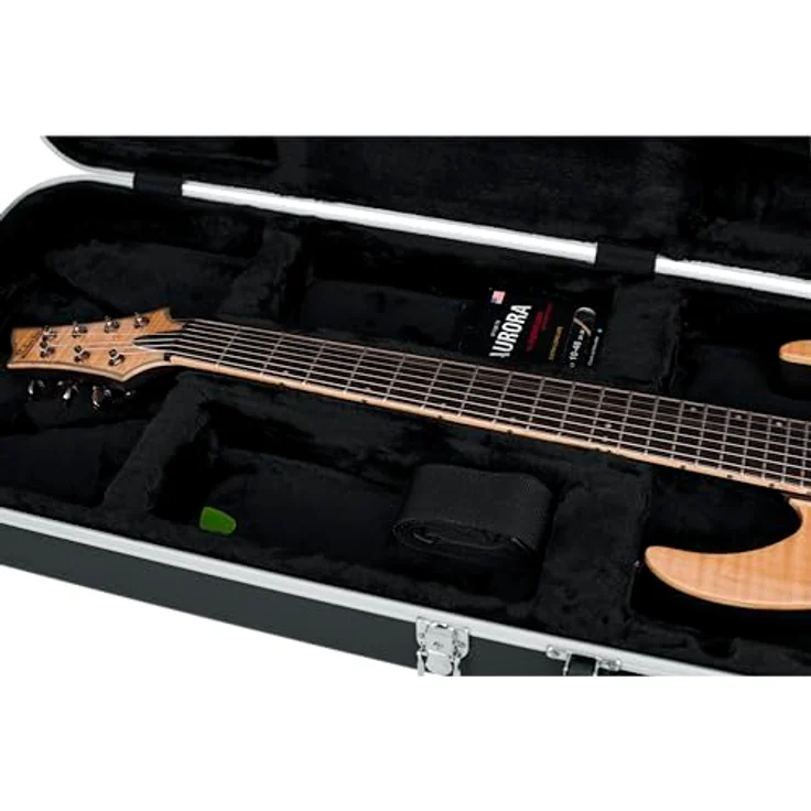 Gator GC-ELEC-XL Guitar ABS Case, Gitarrenkoffer für ST/T-Style Typen, mit EPS-Schaumpolster, abschließbaren Schlössern, Farbe: Schwarz – Bild 12