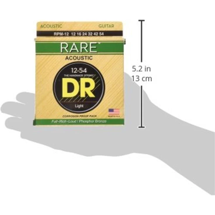 DR Strings Rare Acoustic RPM-12, Saitensatz für Westerngitarre, Phosphor Bronze, Medium, Stärke 12-54 – Bild 3