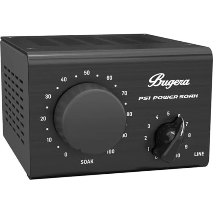 Bugera PS1 Power Soak, passiver Power Attenuator bis 100 Watt, 3 Eingänge (4, 8, 16 Ohm), emulierter XLR Mic-Ausgang, Lautsprecher-Ausgang mit Lautstärkeregelung – Bild 1