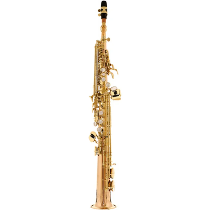 Yanagisawa S-WO20 Elite Soprano Saxophon, Bronze Korpus mit Hoch F#- und Hoch G-Klappe, inkl. geradem und gebogenem S-Bogen