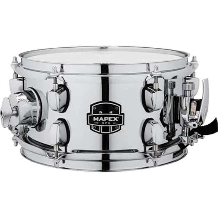 Mapex 10"x5,5" MPX Steel Snare Drum, Stahlkessel mit Chrome Finish, 3-fach geflanschte Spannreifen, Remo UX Felle – Bild 1
