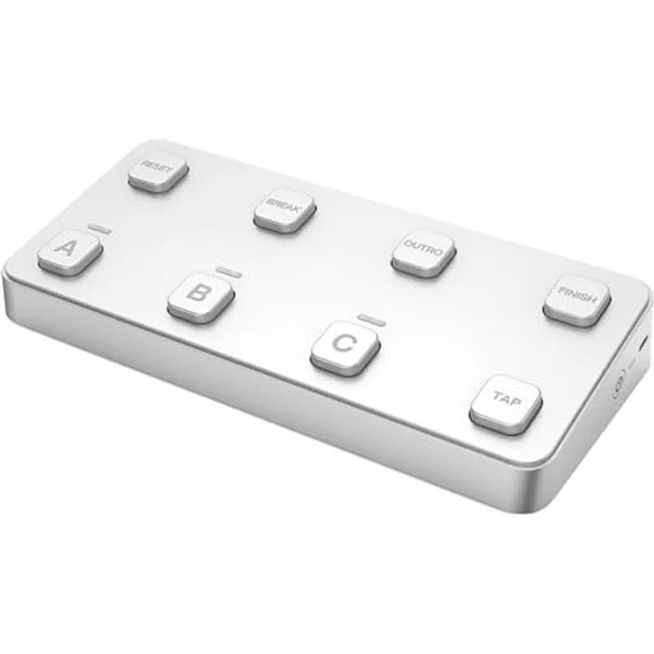 LAVA Music Foot Switch Effect Pedal, drahtlos mit 30+ Effekten, silber, inkl. Soft Bag – Bild 1