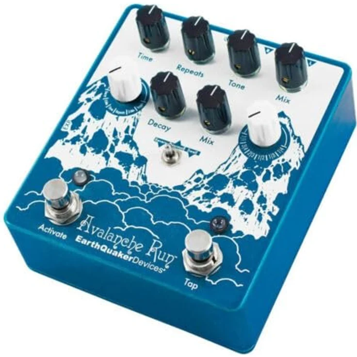 EarthQuaker Devices Avalanche Run V2, Stereo Delay/Reverb Pedal mit 2 Sekunden Delayzeit, True Bypass, Tap Tempo und handgefertigt in den USA – Bild 4