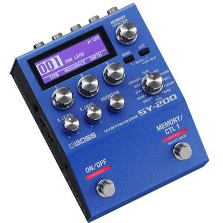 Boss SY-200, Gitarren Synthesizer mit 128 Speicherplätzen, analog inspirierten polyphonen Klängen, LCD Display und einstellbaren Klangparametern – Bild 9