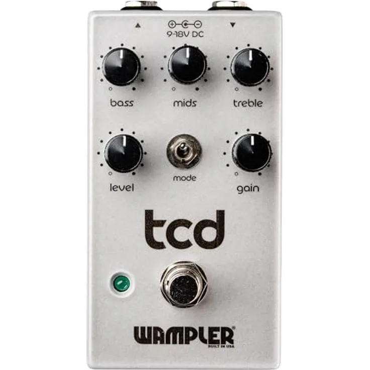 Wampler TCD Overdrive, Effektpedal für E-Gitarre mit harmonischer Komplexität und vielseitiger Klangkontrolle, Made in USA