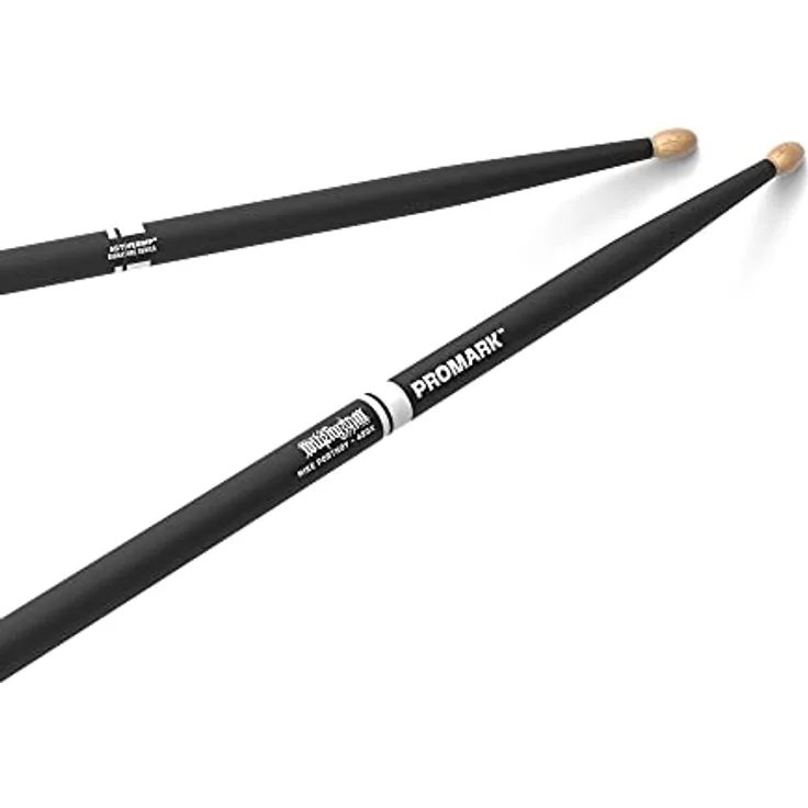 ProMark Mike Portnoy Schlagzeug Sticks, ActiveGrip mit ovaler Holzspitze, Hickoryholz, 16 1/4", 1 Paar