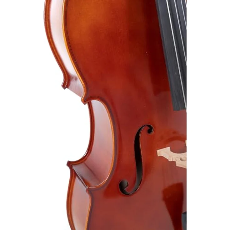 Gewa Ideale VC2 Cello Set 4/4 CB, vollmassives Cello aus europäischen Tonhölzern, rot-brauner Naturharzlack, inkl. Carbonbogen und Cellotasche mit Rucksackriemen – Bild 4
