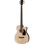 Martin Guitar BC-16E, M-14 Fret Cutaway Akustik Bass mit Tonabnehmer, Palisander und Fichtenholz, Natur satin, inkl. Softlight Case