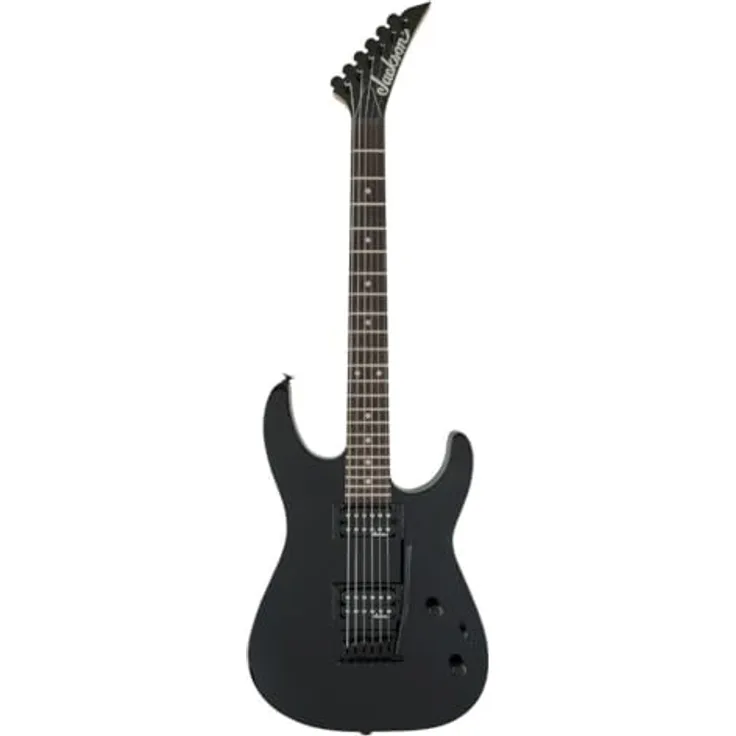 Jackson JS11 Dinky AM, E-Gitarre mit Lindenkörper, Amaranth-Griffbrett und schwarzen Humbucking-Tonabnehmern, Gloss Black