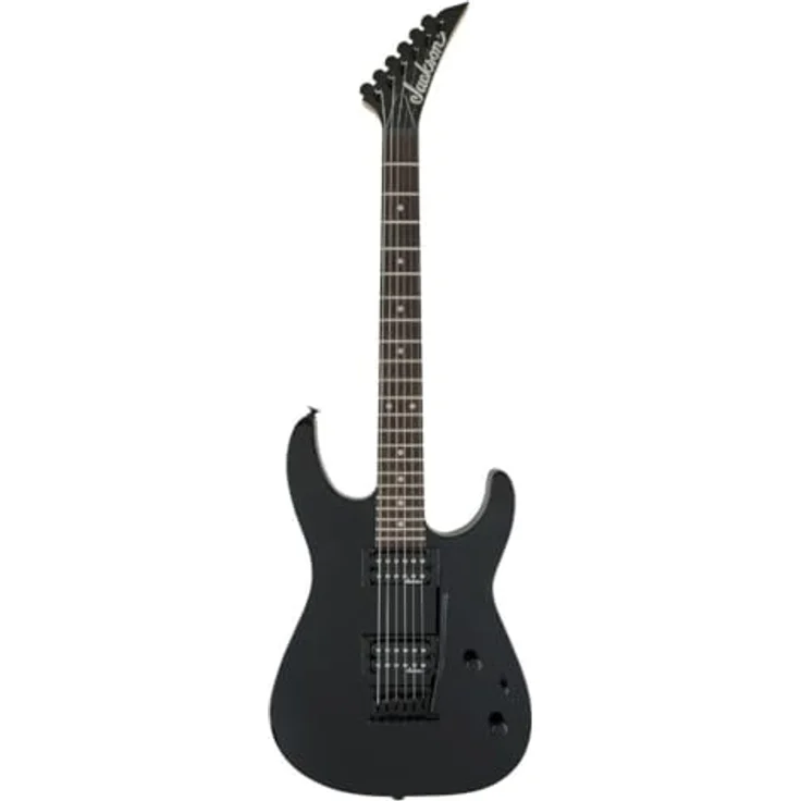 Jackson JS11 Dinky AM, E-Gitarre mit Lindenkörper, Amaranth-Griffbrett und schwarzen Humbucking-Tonabnehmern, Gloss Black – Bild 1