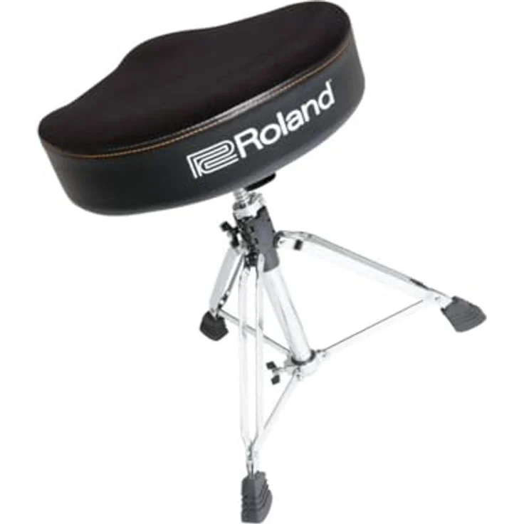 Roland Drum-Hocker-Sattel RDT-S, Schlagzeughocker mit Velour-Sitz und höhenverstellbarer Spindel, schwarz – Bild 3