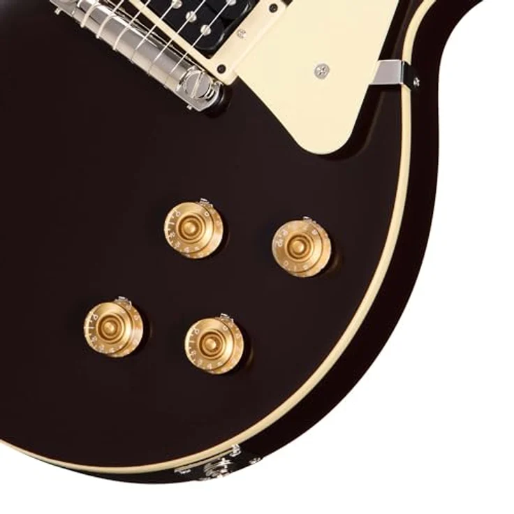 Epiphone Jeff Beck Oxblood 1954 Les Paul, SC-Style E-Gitarre mit Mahagoni-Korpus, Ahorn-Decke, Gibson Custombucker Tonabnehmer und Oxblood-Finish – Bild 4