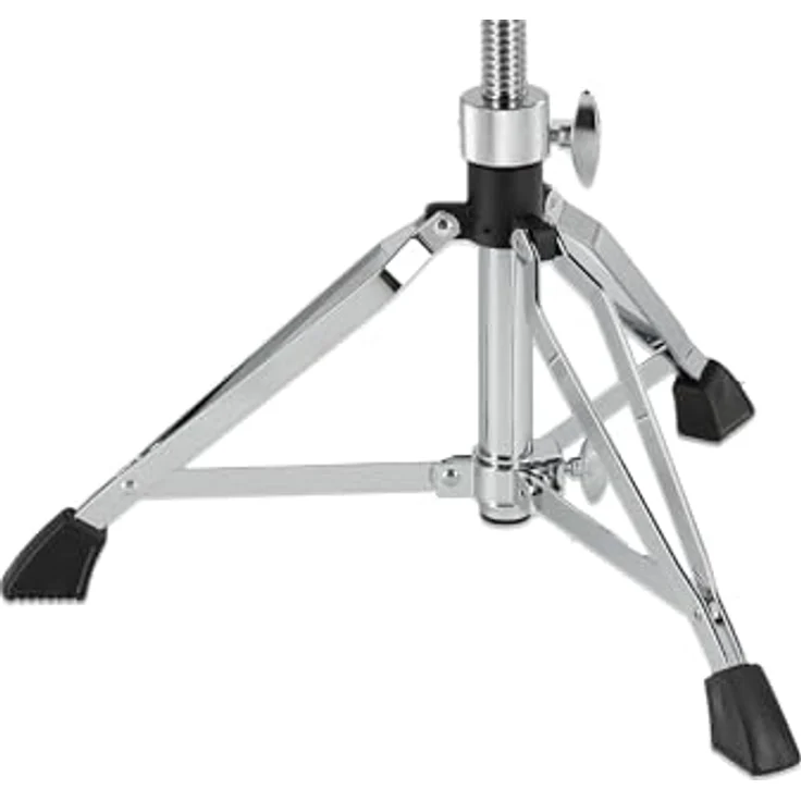 GEWA Schlagzeughocker PS805160, höhenverstellbar, runder schwarzer Sitz, doppelstrebig, chrom, Gewicht ca. 4,9 kg – Bild 3