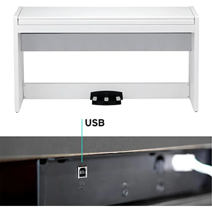 Korg LP-380U WH, Digital Piano mit 88 Tasten RH3, 30 Sounds, 120-stimmiger Polyphonie, weiß – Bild 10