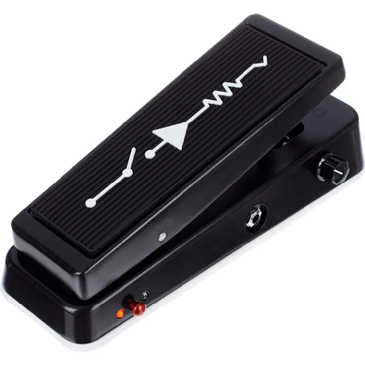 Dunlop MC-404 Audio Electronics Wah Wah Pedal mit zwei Faselspulen (Yellow oder Custom Red), True Bypass, Gain Output Stage mit Kick Switch und LED Anzeige