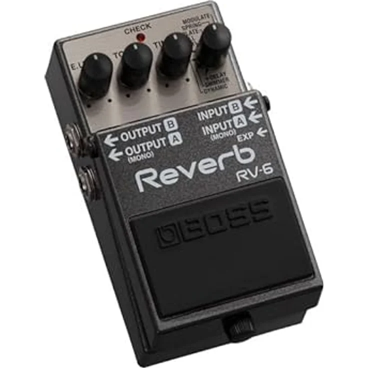 Boss RV-6, kompaktes Hallpedal mit 8 Sound-Modi und Expression-Pedal-Eingang – Bild 4