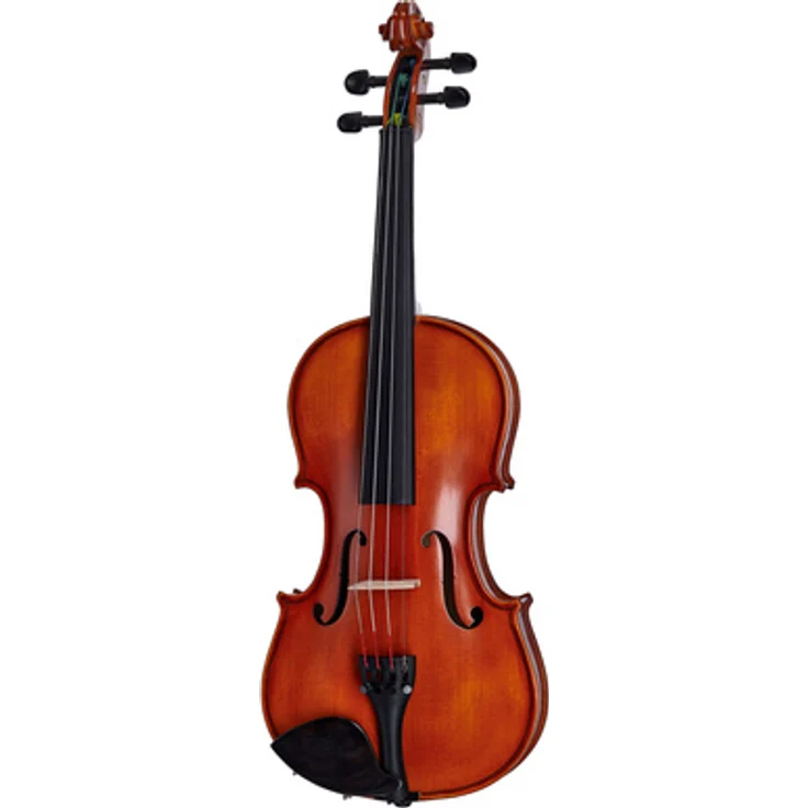 Hidersine Vivente Violin Set 4/4, massive Fichtendecke, Ahornkorpus, Ebenholz-Griffbrett, inkl. Rechteck-Koffer und Brasilwood Bogen
