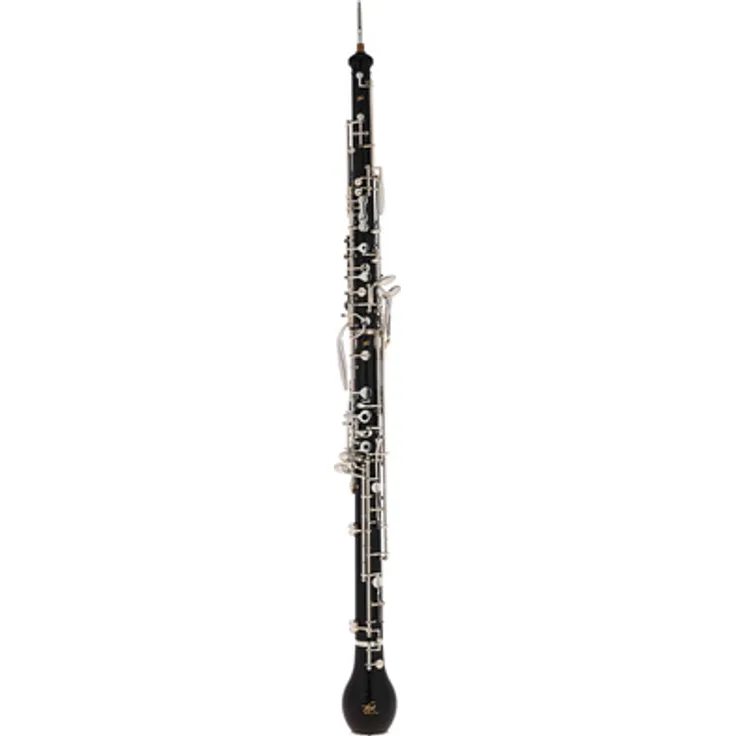 Thore English Horn, aus Grenadillholz mit versilberter Mechanik, halbautomatisch, inklusive Thore-Koffer und Reinigungsset