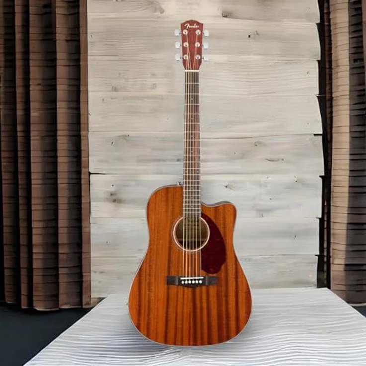Fender CD-140SCE Dreadnought Elektroakustikgitarre, Mahagoni, mit Hartschalenkoffer und exklusivem Fender Fishman Tonabnehmer, inklusive kostenloser Kurse auf Fender Play – Bild 2