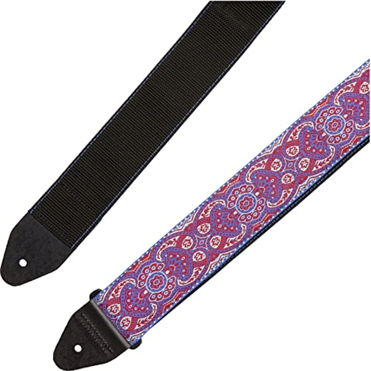 Ernie Ball E-Guitar Strap Paisley Dream, Gitarrengurt aus Polypropylen mit Lederenden, verstellbar von 104 cm bis 183 cm, 51 mm breit, Farbe Paisley Dream Jacquard – Bild 3