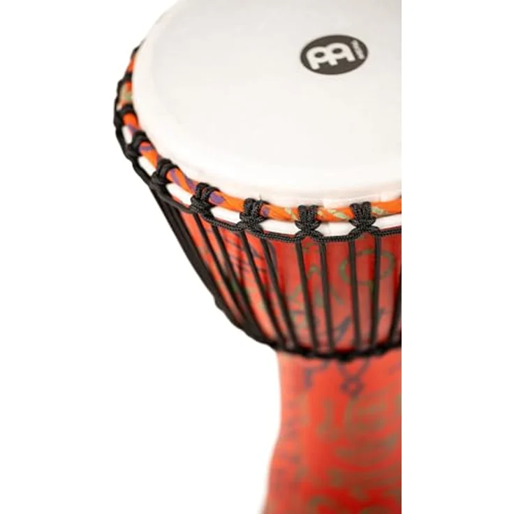 Meinl PADJ1-L-F 12" Travel Djembe, Farbe: Pharaoh's Script, leichter Kunststoff, 24" Höhe, Synthetic Fell, traditionelles Schnurspannsystem – Bild 3