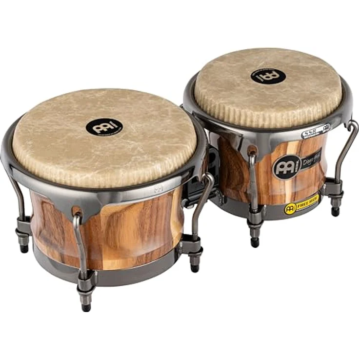 Meinl Artist Diego Gale Bongos, Modell DGR400CW aus Chamchuri Holz, 7" & 8½", Remo Fiberskyn Felle, Brushed Nickel Hardware – Bild 1