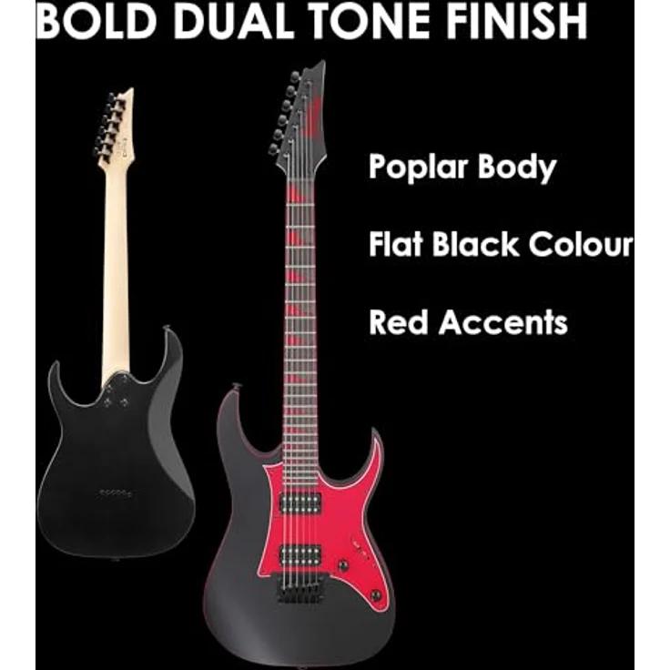 Ibanez Gio GRG131DX-BKF E-Gitarre mit ausgewogener Verarbeitung, Farbe Black Flat – Bild 3