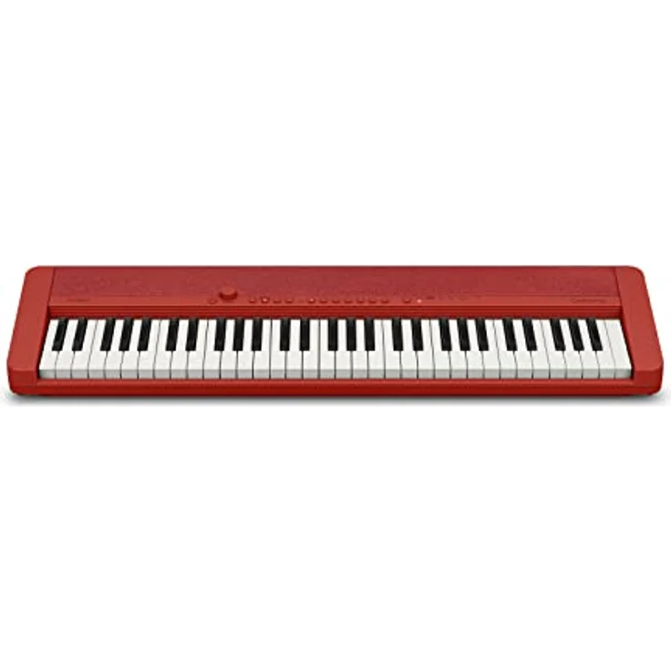 Casio Casiotone CT-S1RD, Piano-Keyboard mit 61 anschlagdynamischen Tasten, 61 Sounds, rot – Bild 3
