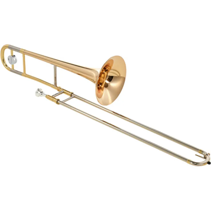 Yamaha YSL-445 GE II Tenorposaune, ML-Bohrung 13,34mm, 214,4mm Goldmessing-Schallstück, Neusilberzug, lackiert, inkl. Koffer und 48 Mundstück