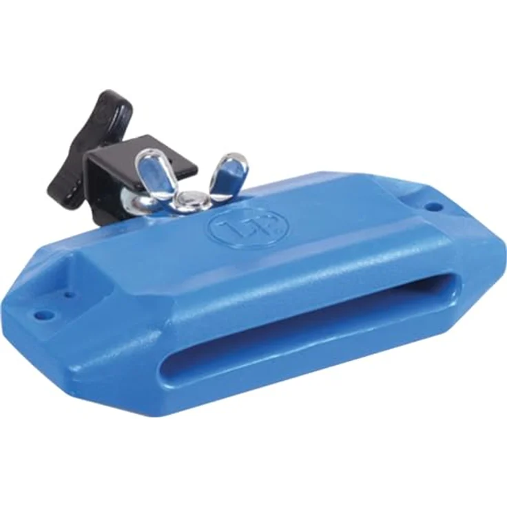 LP 1205 Jam Block Blue, Percussion mit hohem Ton, moderne Kunststoffversion des Wood Blocks, inklusive Halteklammer – Bild 2