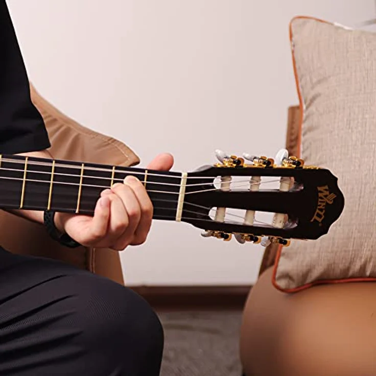 Winzz Konzertgitarre 4/4 Set, 39 Zoll Klassische Gitarre mit Nylonsaiten, Zubehör und Sunburst Finish für Anfänger und Jugendliche ab 11 Jahren – Bild 5