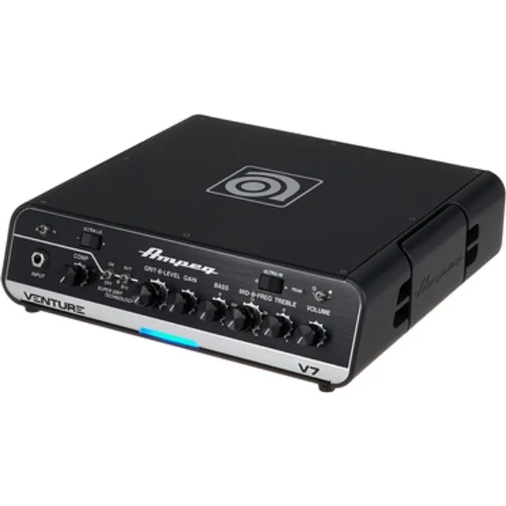 Ampeg Venture V7, Transistor E-Bass Topteil mit 700 Watt Leistung, SVT- und B15-Voicings, Effekt Einschleifweg, Schwarz